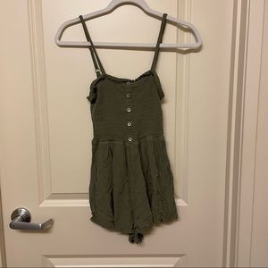 Romper | Green | Adjustable Straps